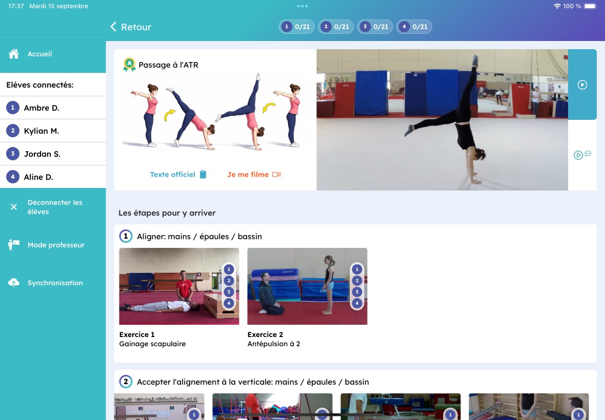 Fiche d’élément : démonstration vidéo et étapes d’apprentissage